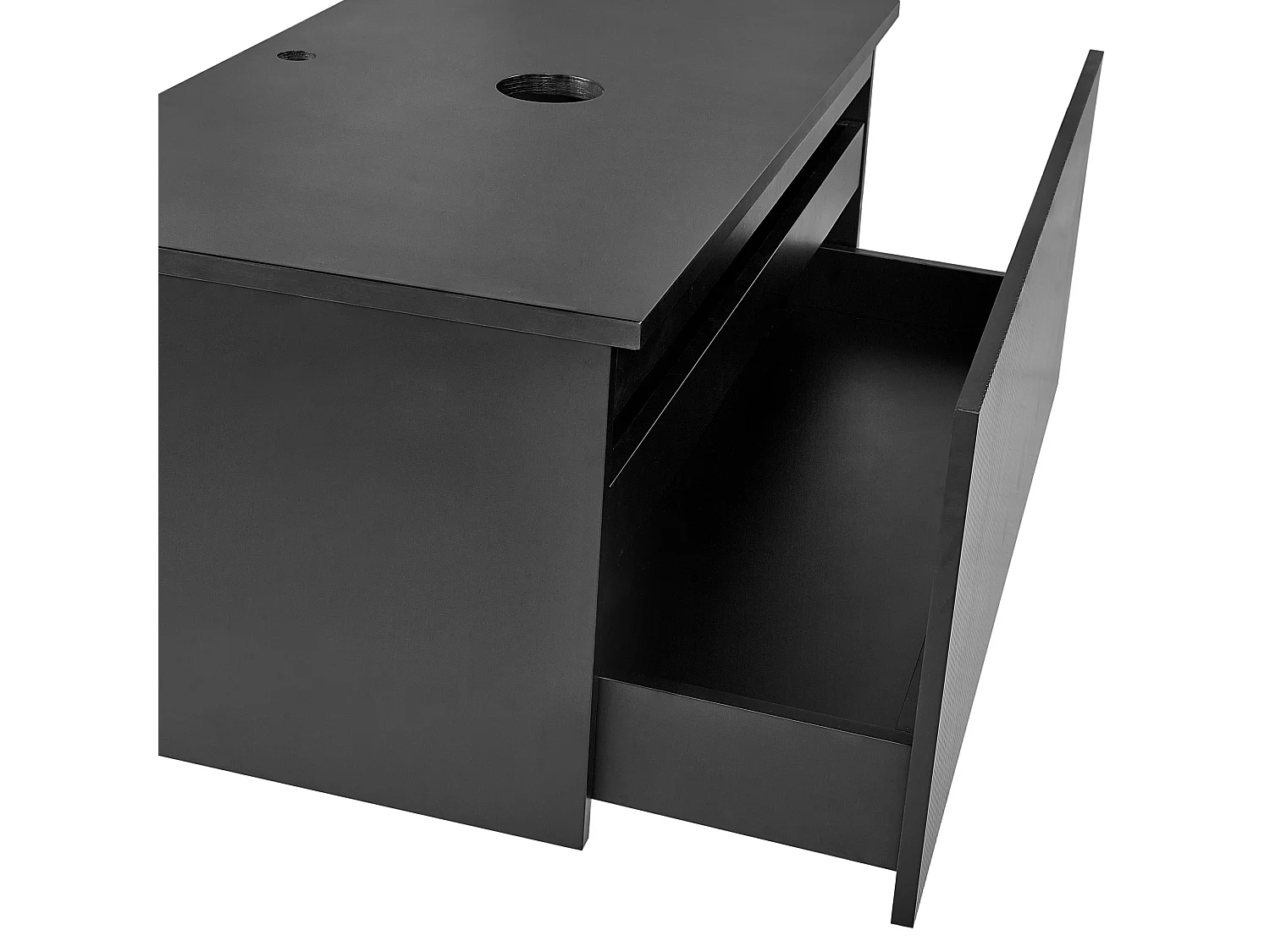 Meuble lavabo mural ALZIRA 80 cm Noir
