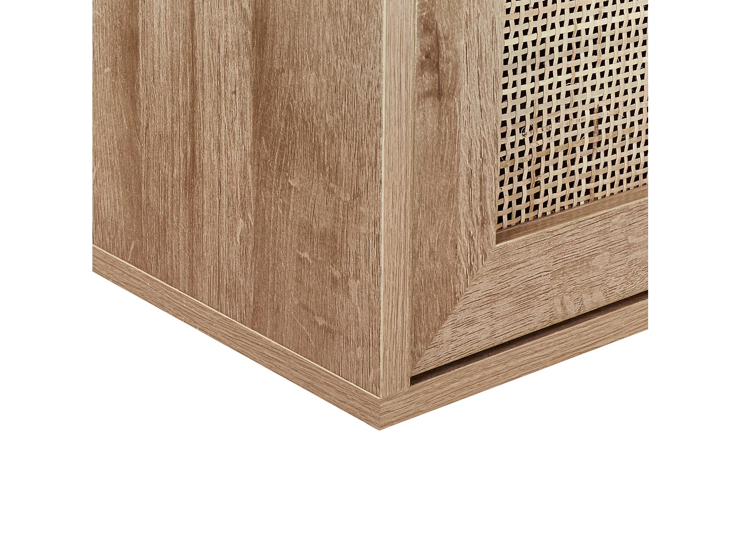 Meuble lavabo mural ROSELL 86 cm Marron clair