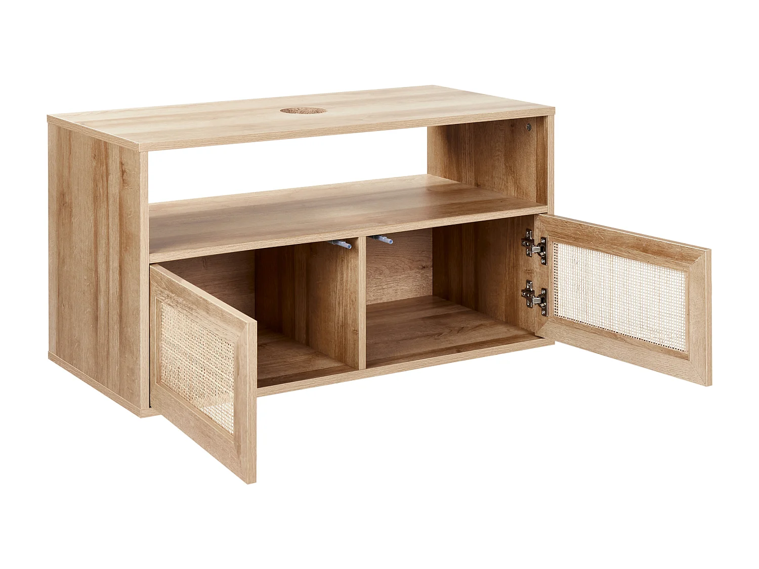 Meuble lavabo mural ROSELL 86 cm Marron clair