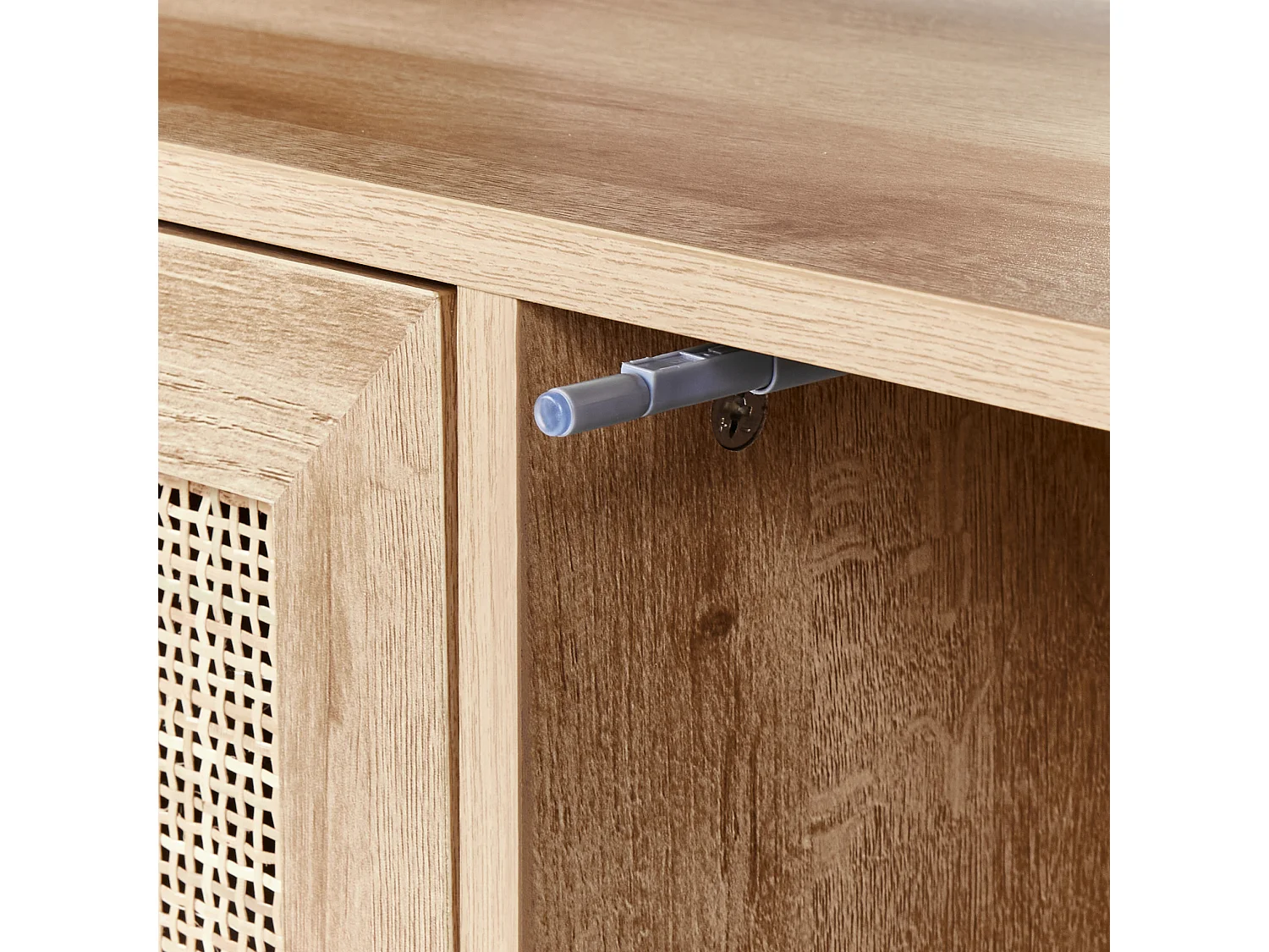 Meuble lavabo mural ROSELL 86 cm Marron clair