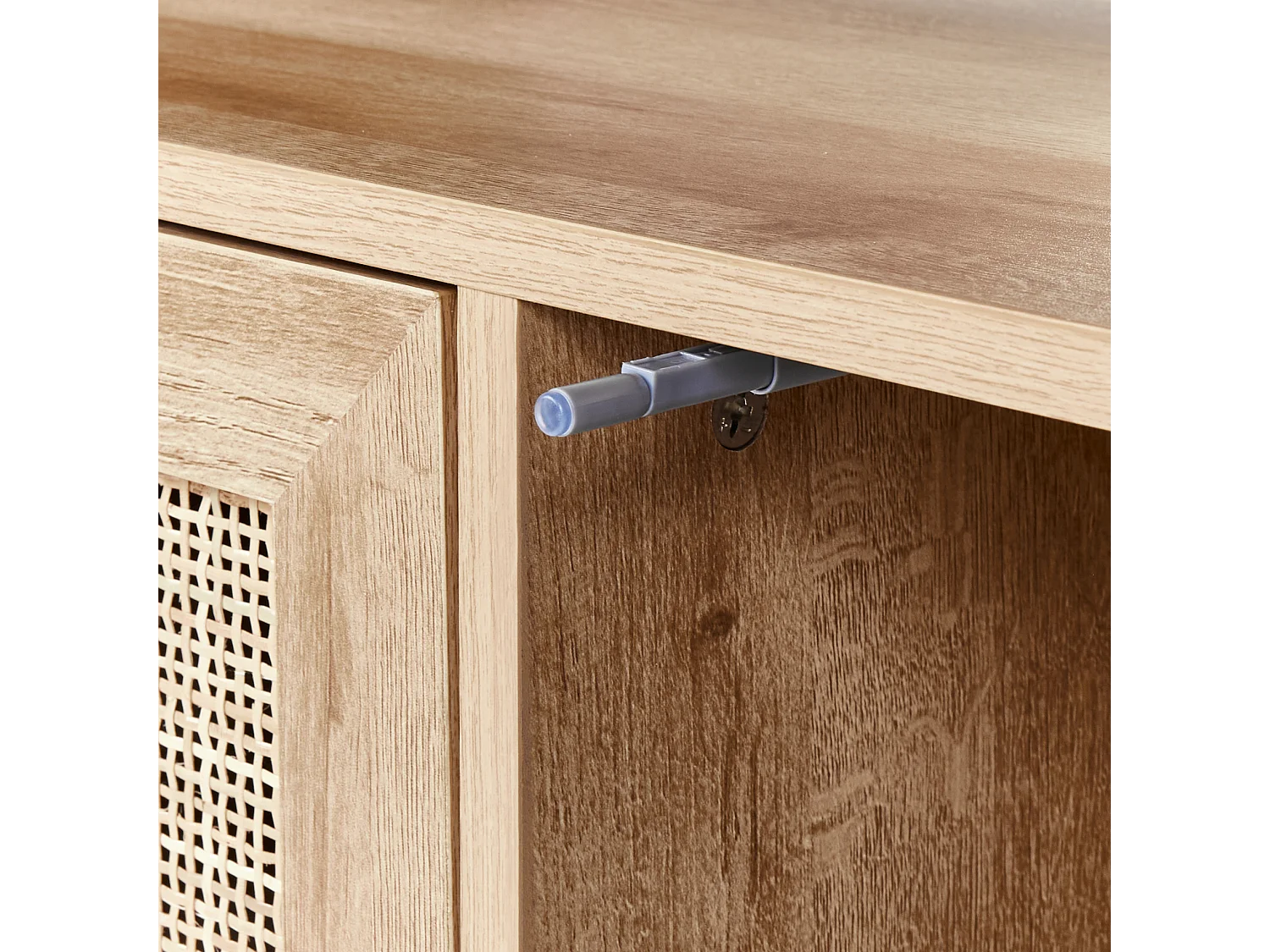 Meuble lavabo mural ROSELL 86 cm Marron clair