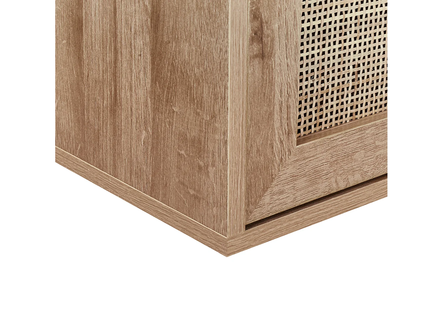 Meuble lavabo mural ROSELL 86 cm Marron clair