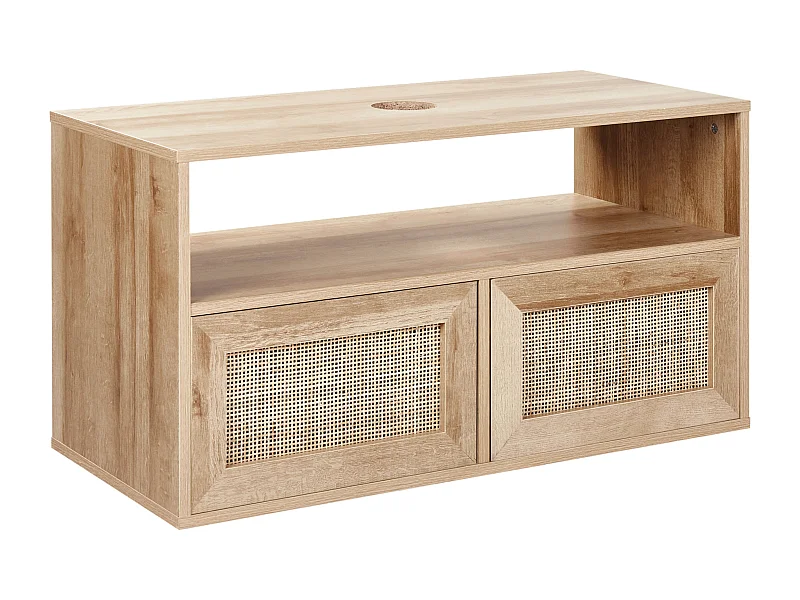 Mueble para lavabo de pared ROSELL 86 cm Marrón claro