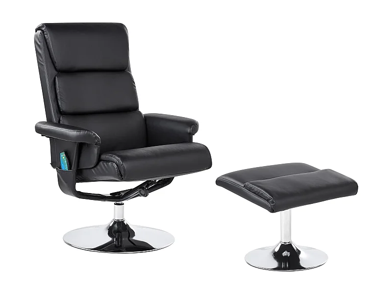 Fauteuil massant LEGEND Cuir PU Noir