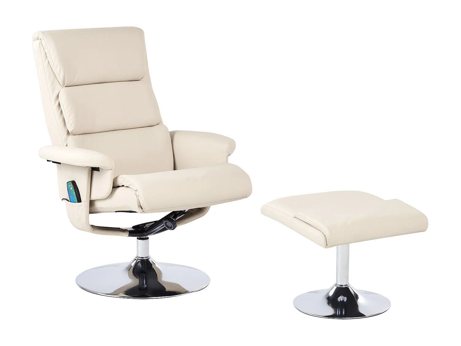 Fauteuil massant LEGEND Cuir PU Beige clair