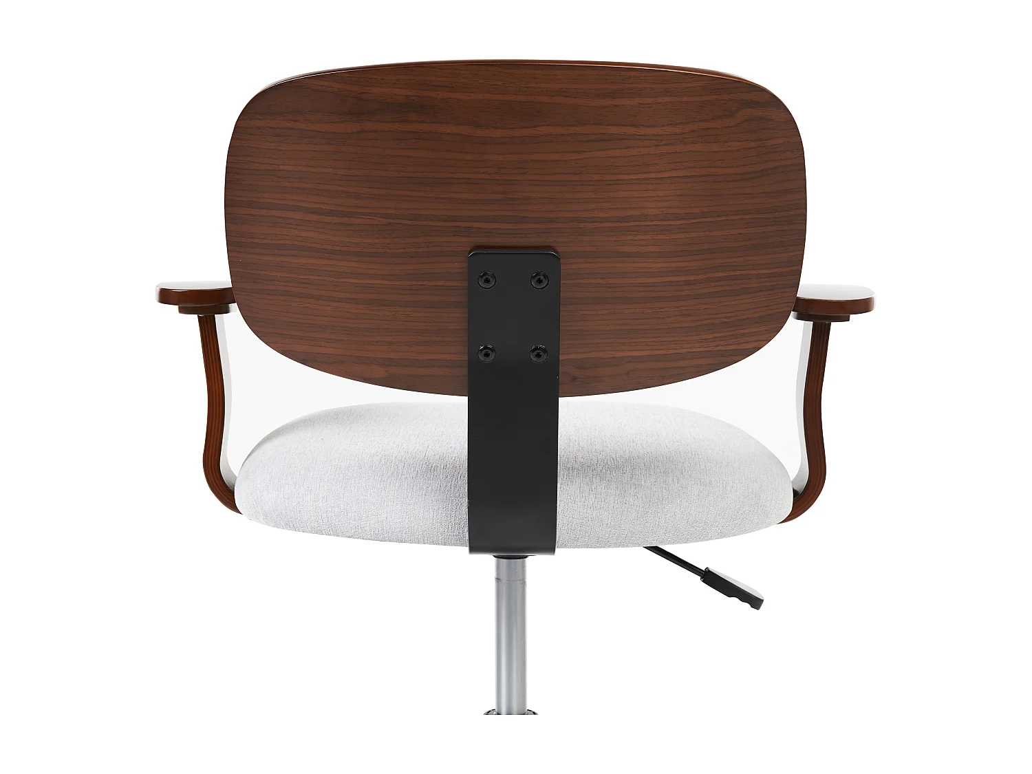 Silla de oficina giratoria GUNNISON Lino sintético Gris claro