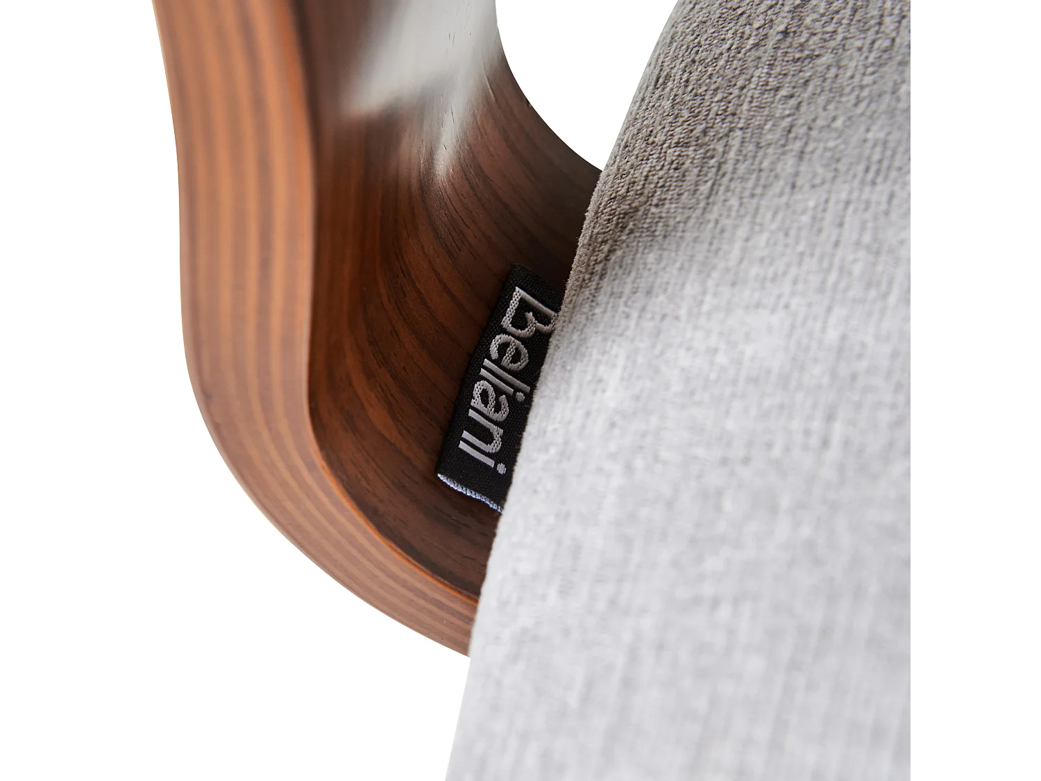 Bureaustoel Draaibaar GUNNISON Kunstlinnen Lichtgrijs