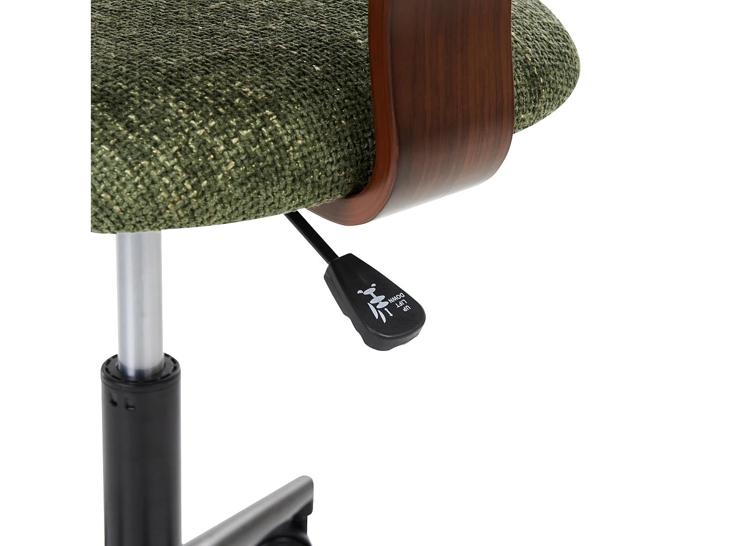 Chaise de bureau GUNNISON Tissu Vert