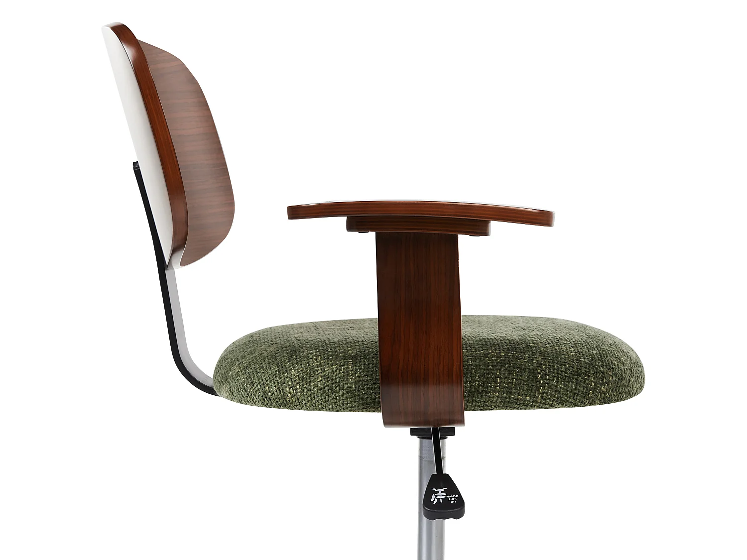 Chaise de bureau GUNNISON Tissu Vert