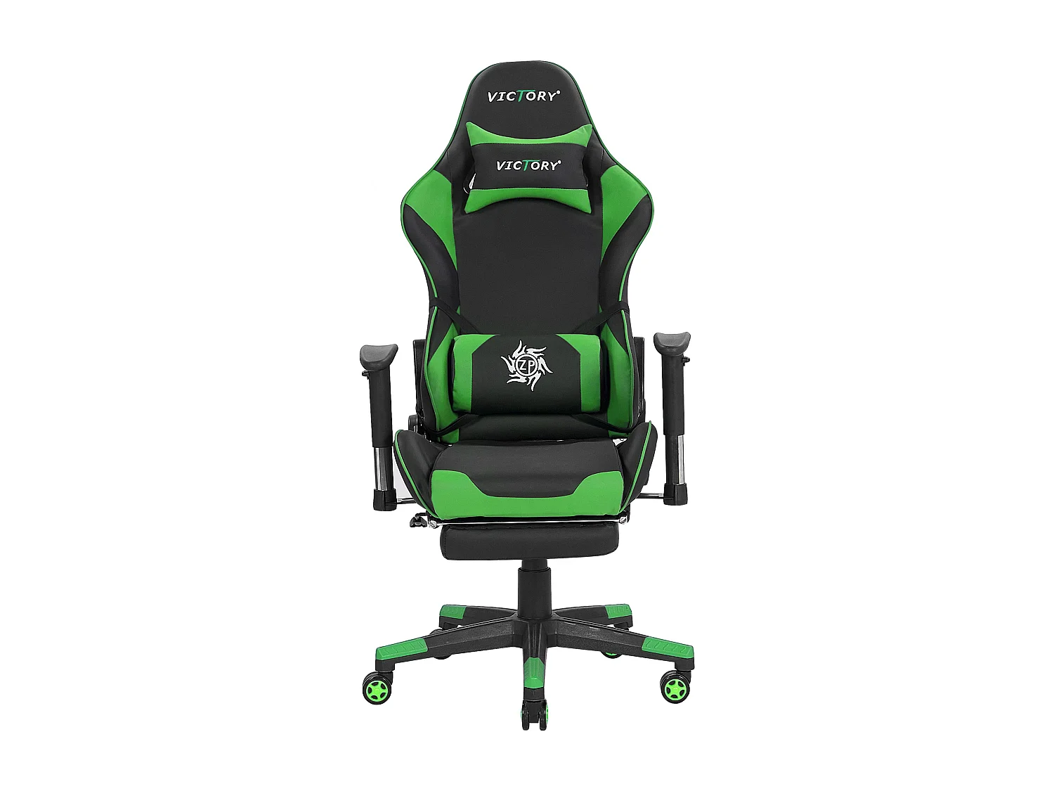 Siège de gaming VICTORY Cuir PU Vert