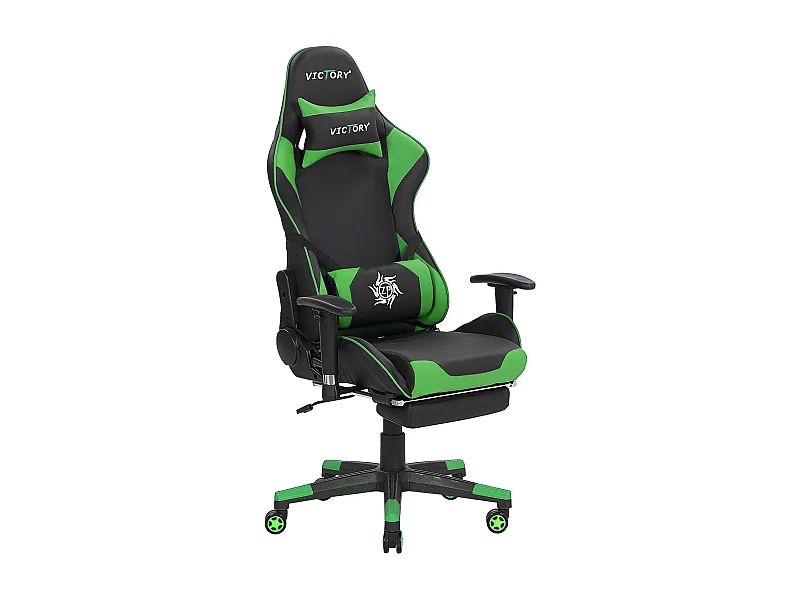 Siège de gaming VICTORY Cuir PU Vert