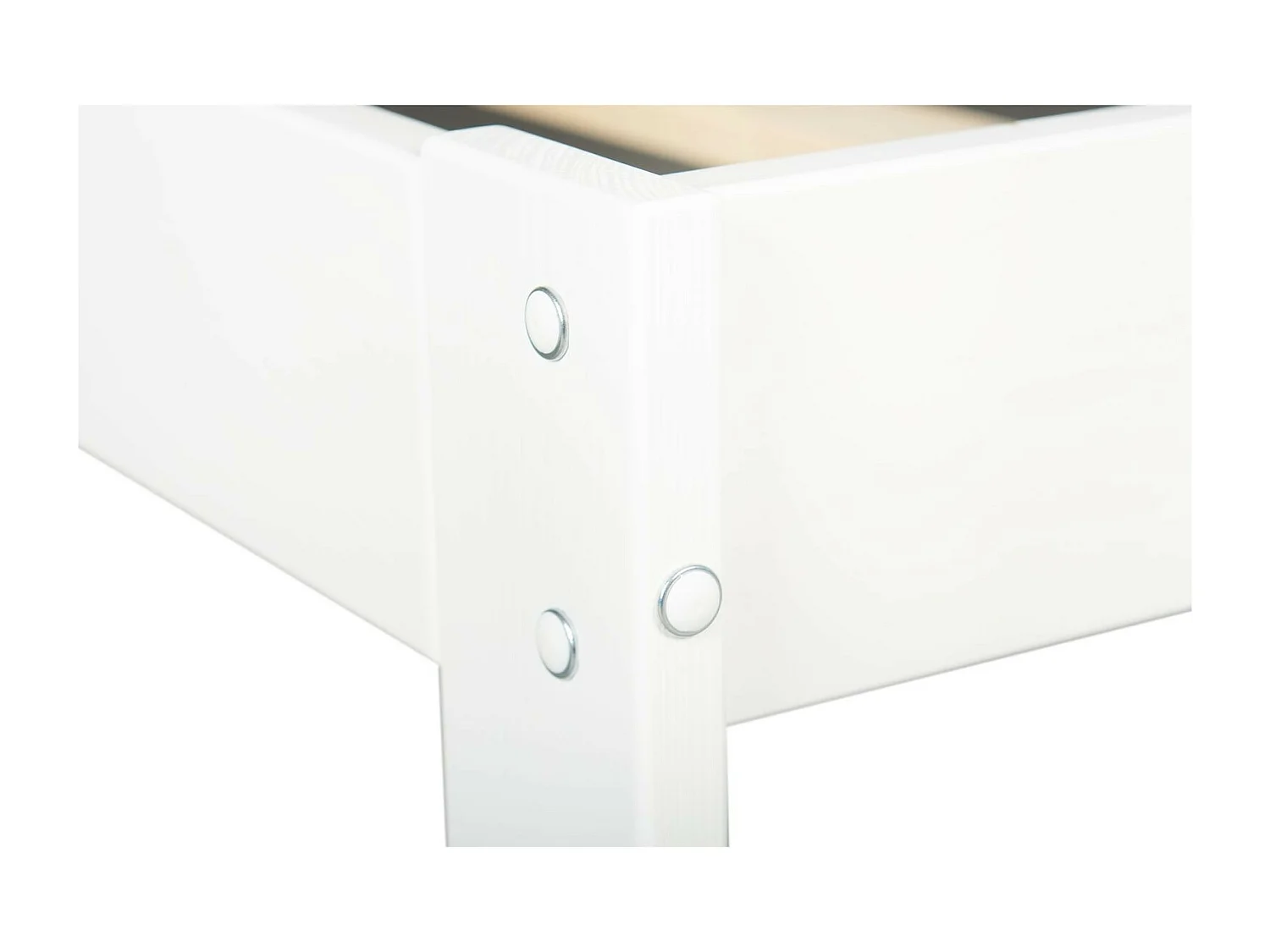 Lit d'Enfant en Bois natrurel 190x90cm : Alliance du Style Classique et Scandinave - Blanc
