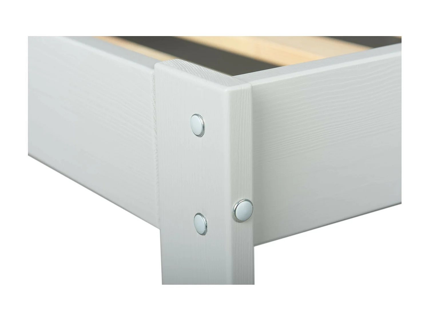 Lit d'Enfant en Bois natrurel 190x90cm : Alliance du Style Classique et Scandinave - Gris