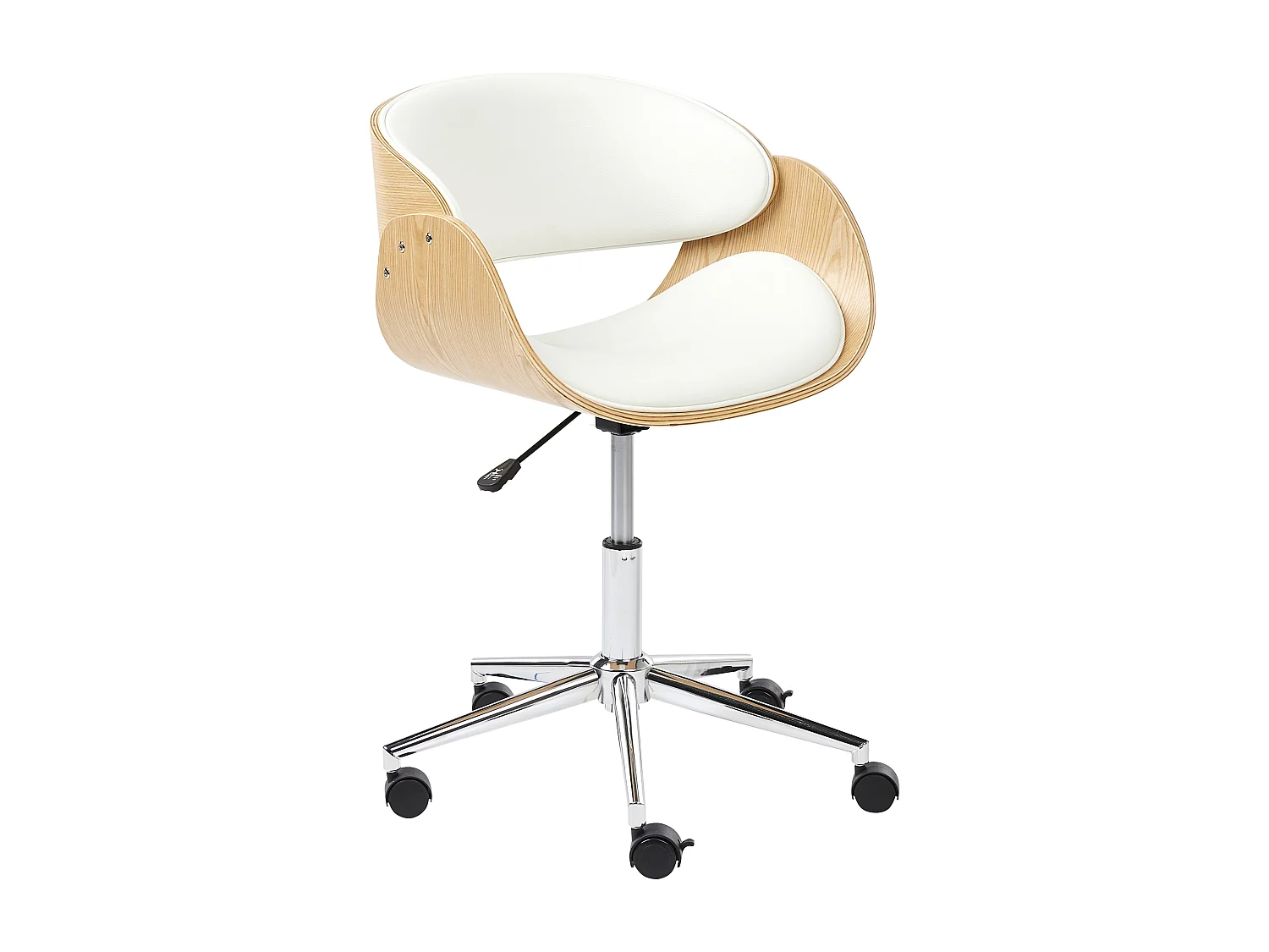 Krzesło biurowe Obrotowy PALATKA Ekoskóra Biały