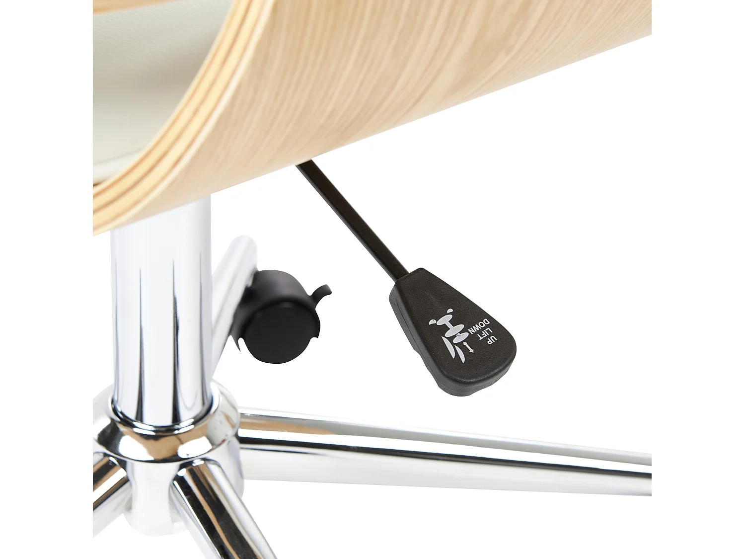 Krzesło biurowe Obrotowy PALATKA Ekoskóra Biały