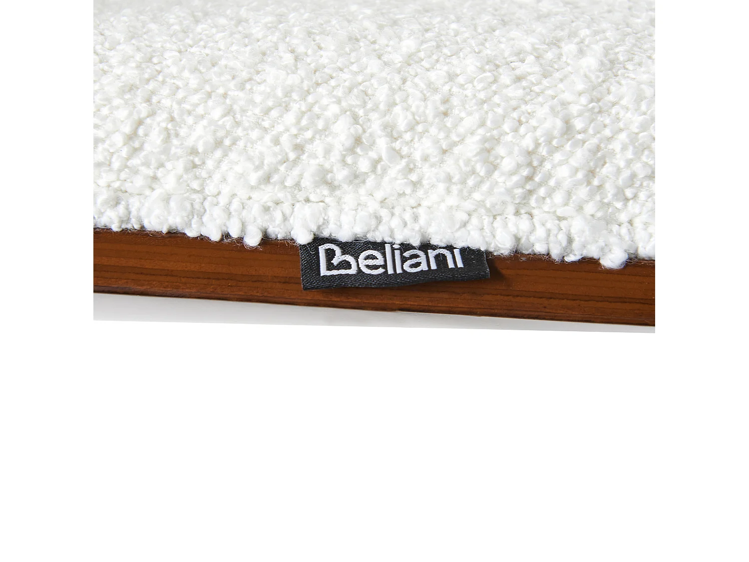 Chaise de bureau MENESHA Bouclé Blanc