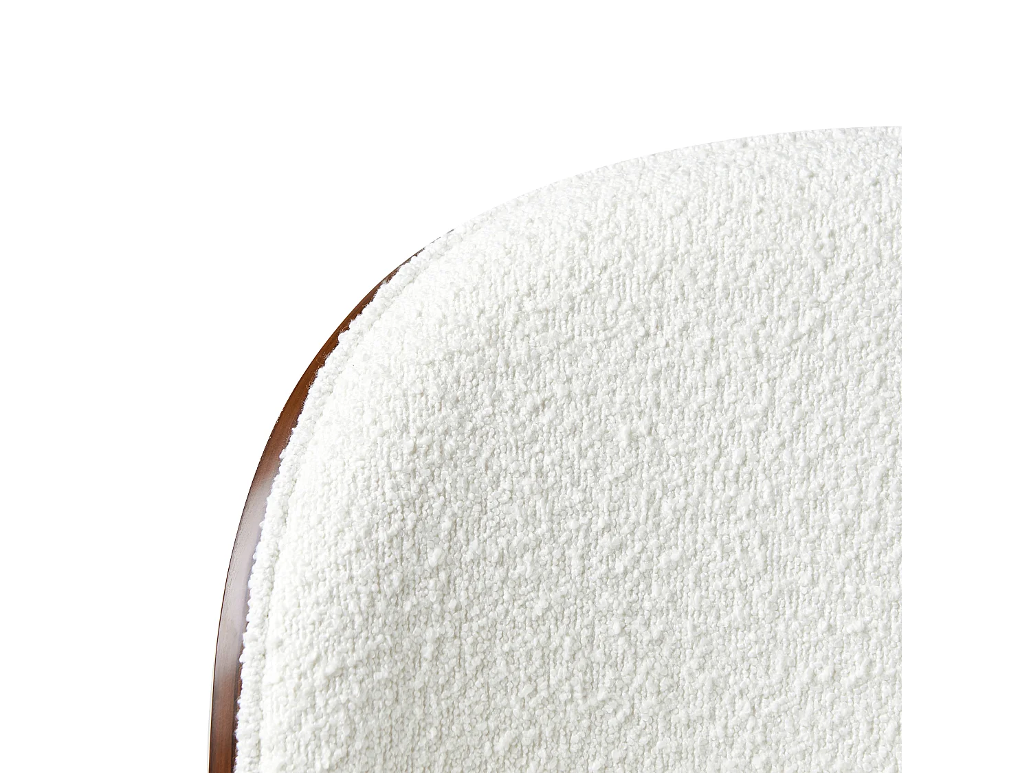 Chaise de bureau MENESHA Bouclé Blanc