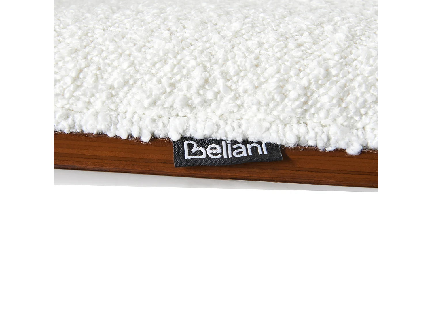 Chaise de bureau MENESHA Bouclé Blanc