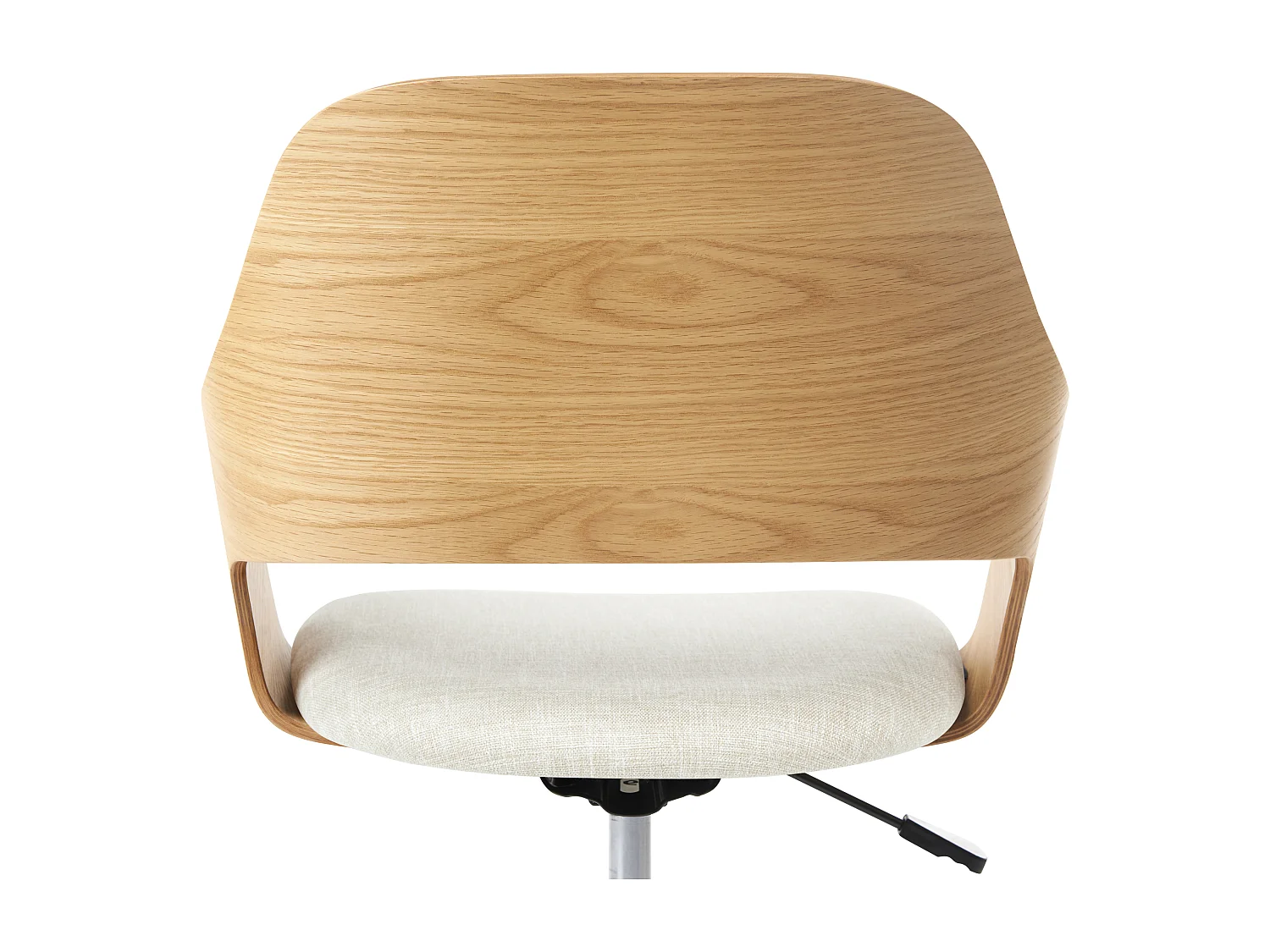 Chaise de bureau NOVATO Lin synthétique Beige clair