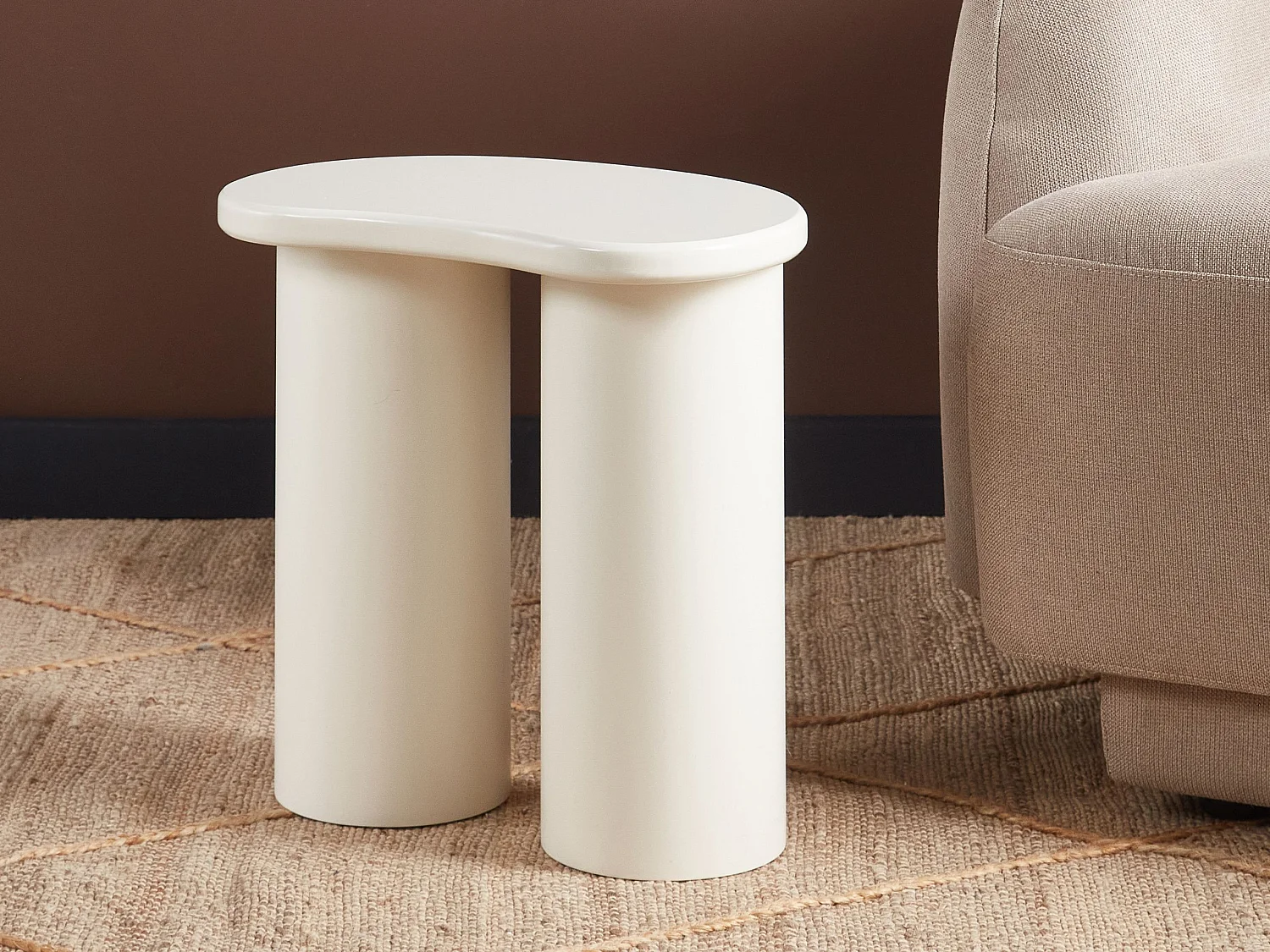 Table d'appoint INGLIS Blanc