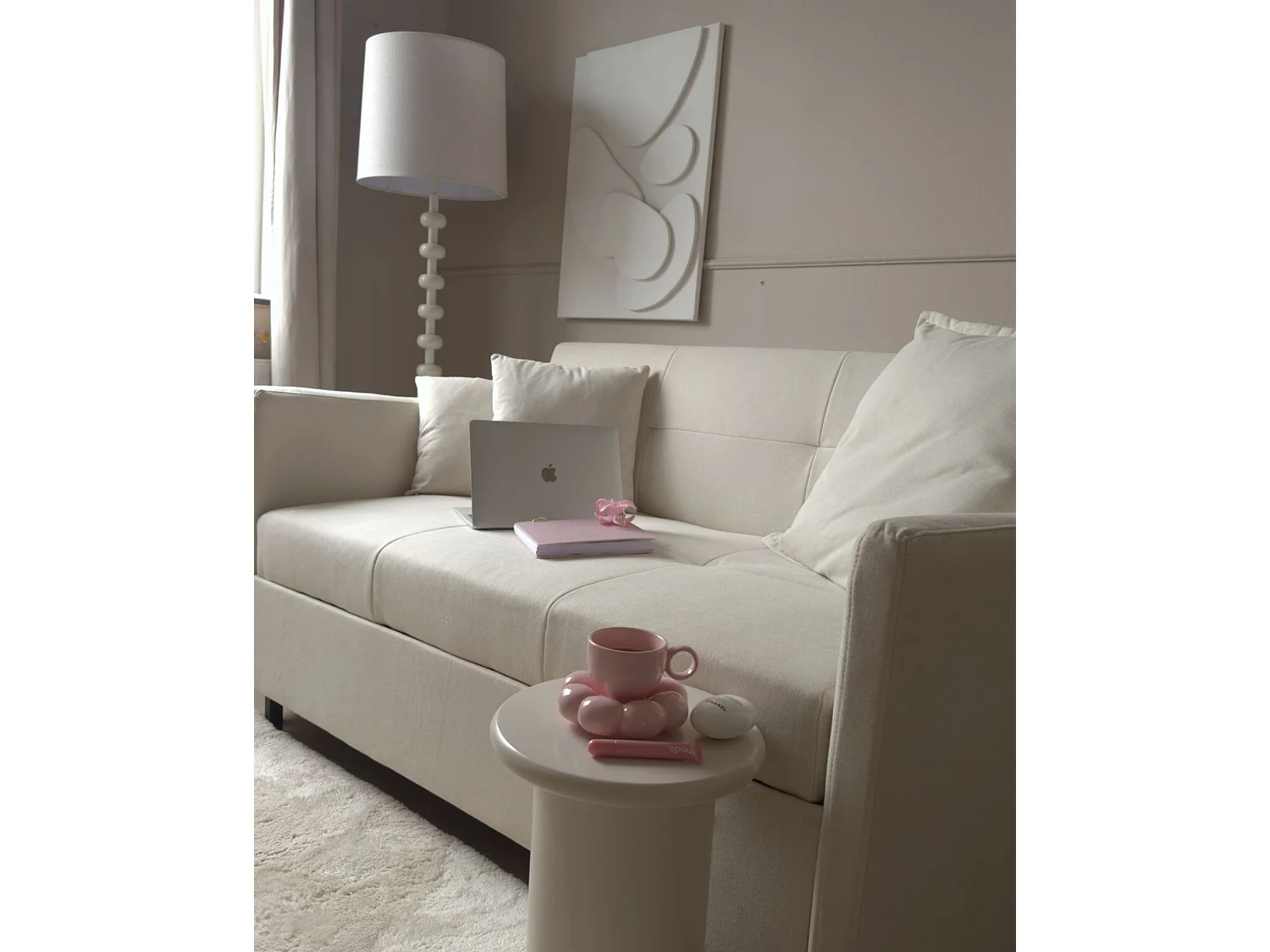 Mesa auxiliar CAMPTI Blanco