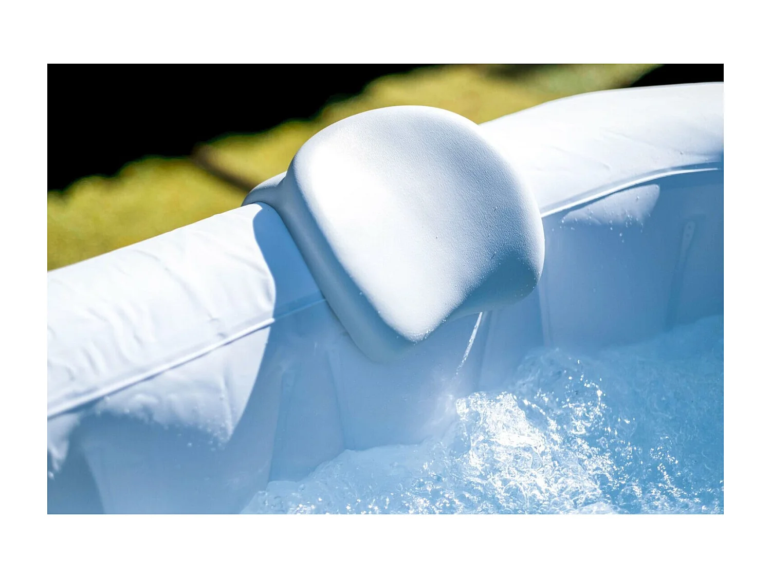 Appuie tête pour spa gonflable - Ospazia - Dimensions : 23 x 23 x 12 cm - Compatible autres marques