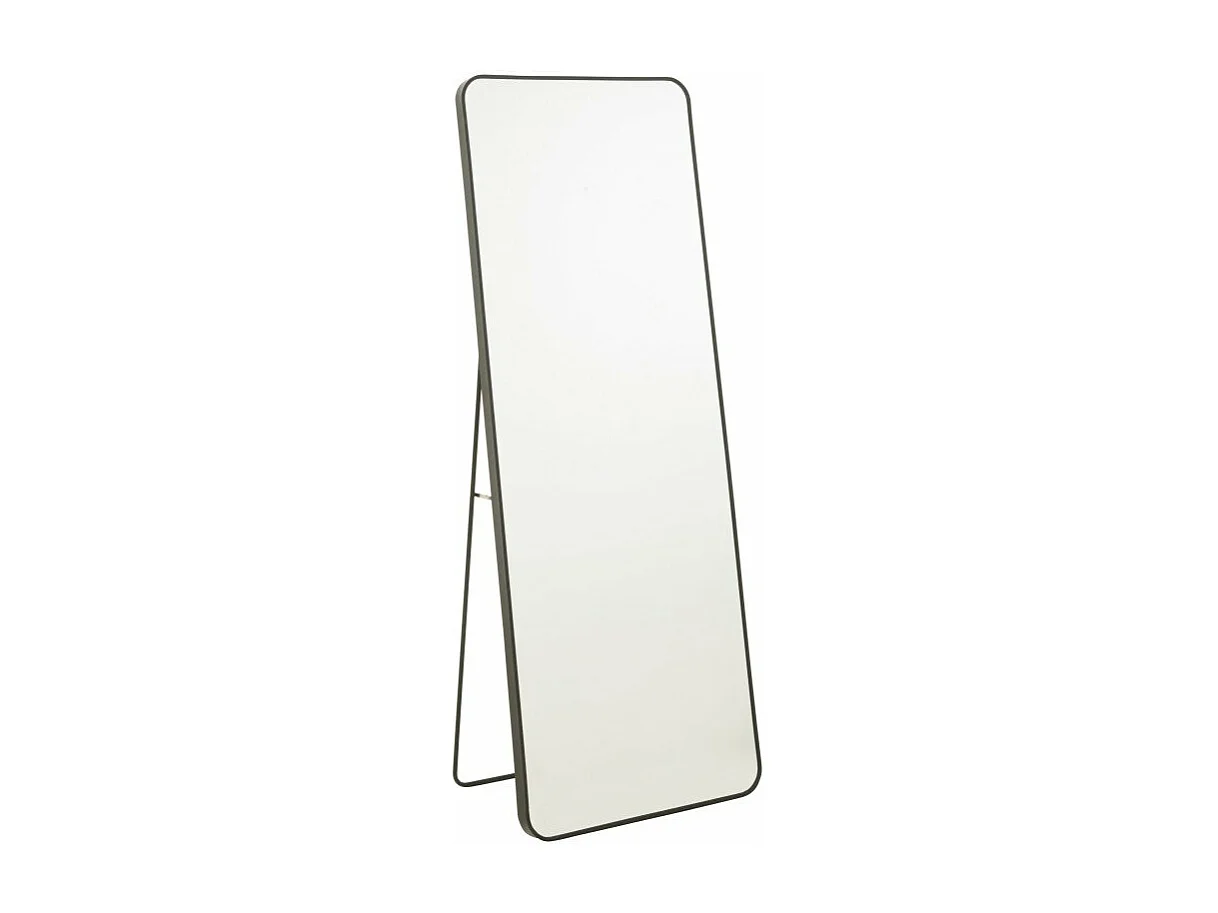 Miroir sur Pied Rectangle "Lazaro" 150cm Noir
