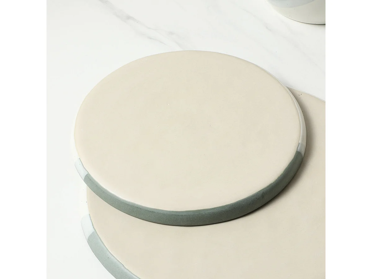 Service 4 assiettes à dessert Matty - Vert / 27 cm