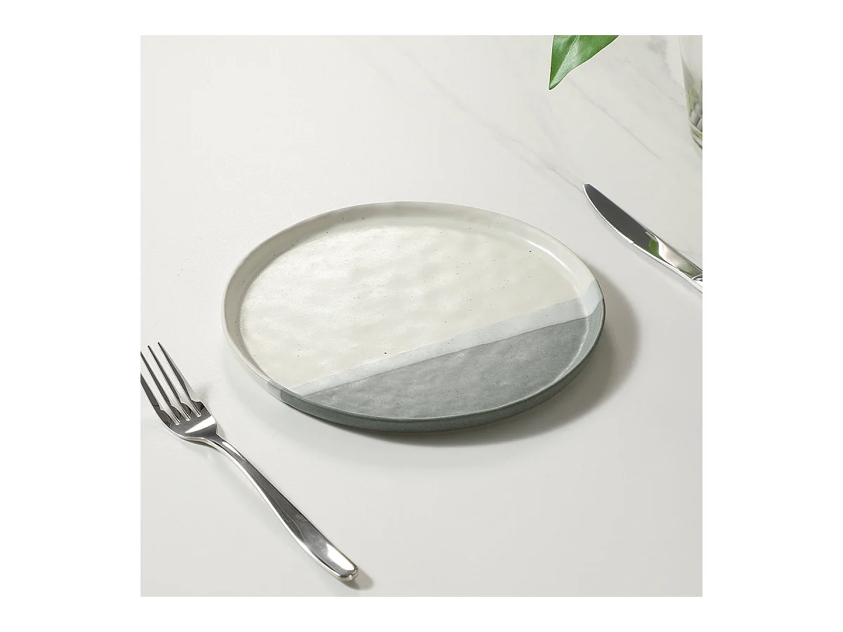 Service 4 assiettes à dessert Matty - Vert / 27 cm