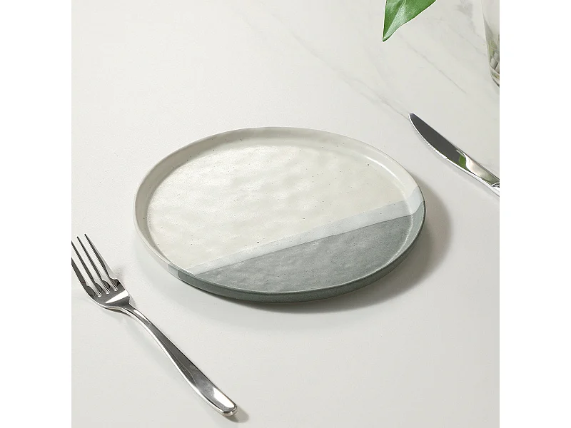 Service 4 assiettes à dessert Matty - Vert / 27 cm