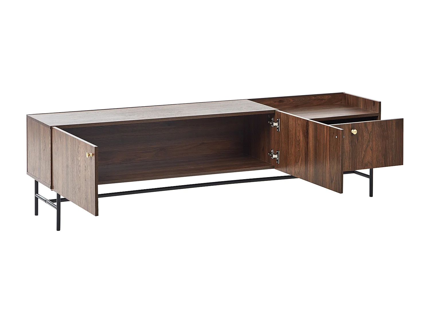 Meuble TV LISMORE Marron foncé