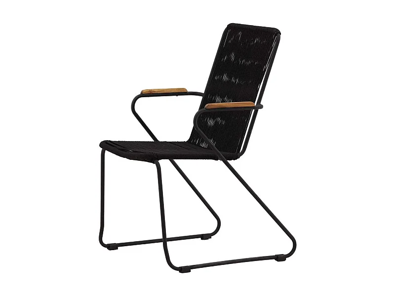 Chaise de Jardin "Barton" 82cm Noir