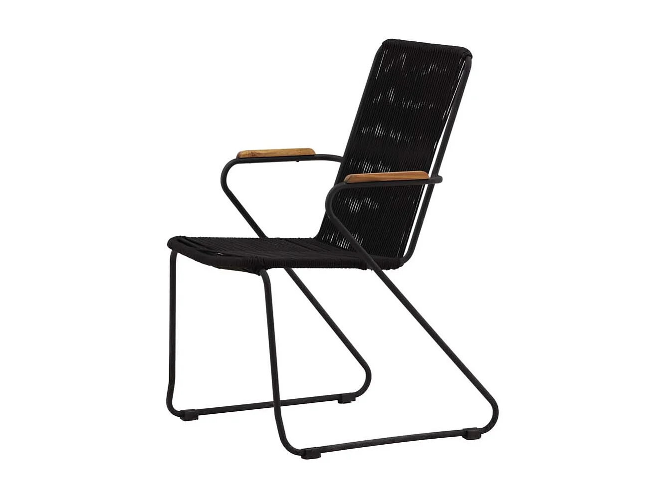 Chaise de Jardin "Barton" 82cm Noir