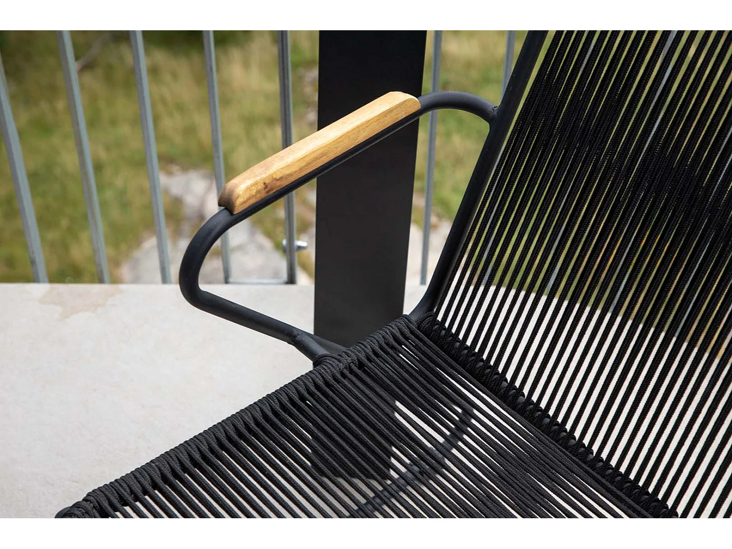 Chaise de Jardin "Barton" 82cm Noir