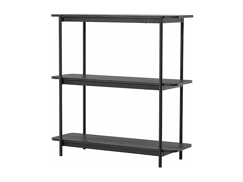 Heim wandkast 120 cm 3 planken zwart.