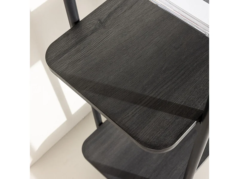 Étagère 3 Niveaux "Heim" 120cm Noir