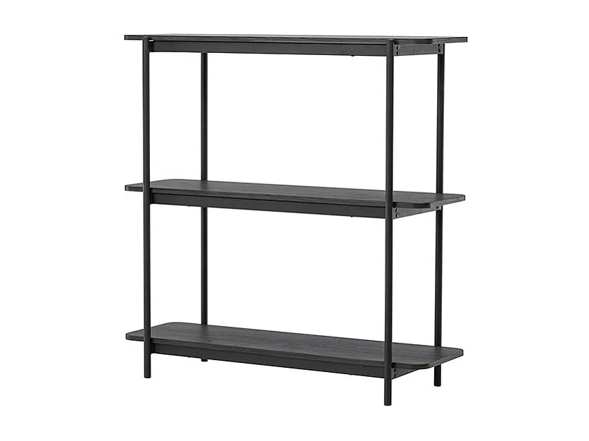 Heim bibliothèque 120 cm 3 étagères noir.