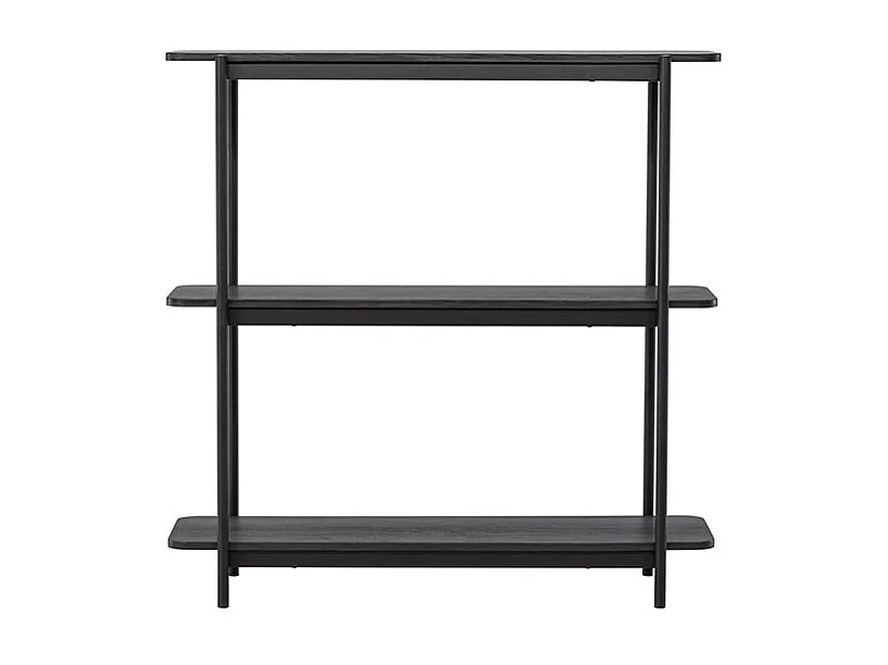Heim bibliothèque 120 cm 3 étagères noir.