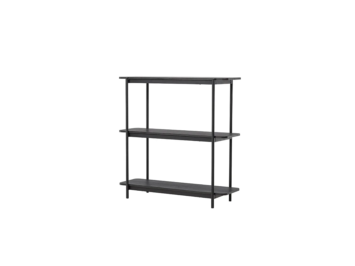 Heim wandkast 120 cm 3 planken zwart.