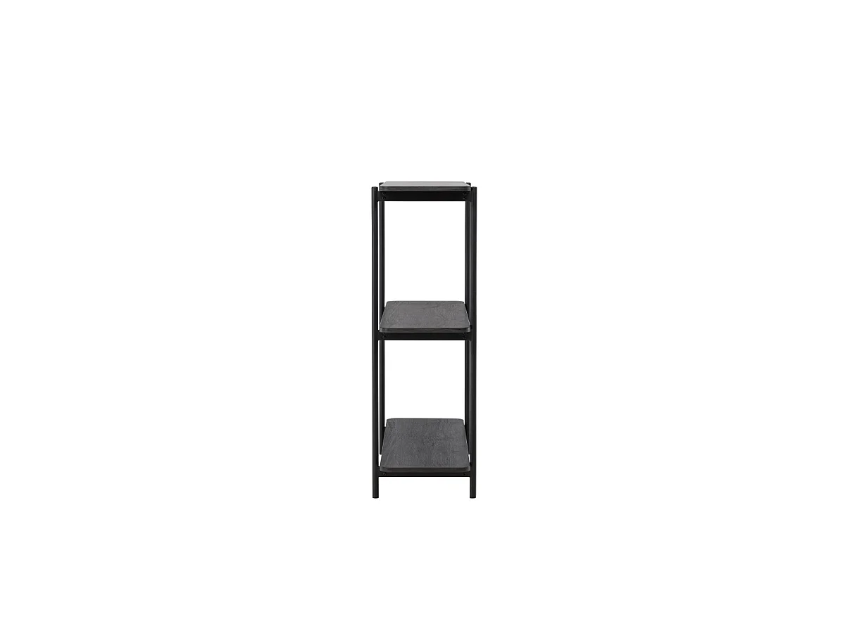 Heim wandkast 120 cm 3 planken zwart.