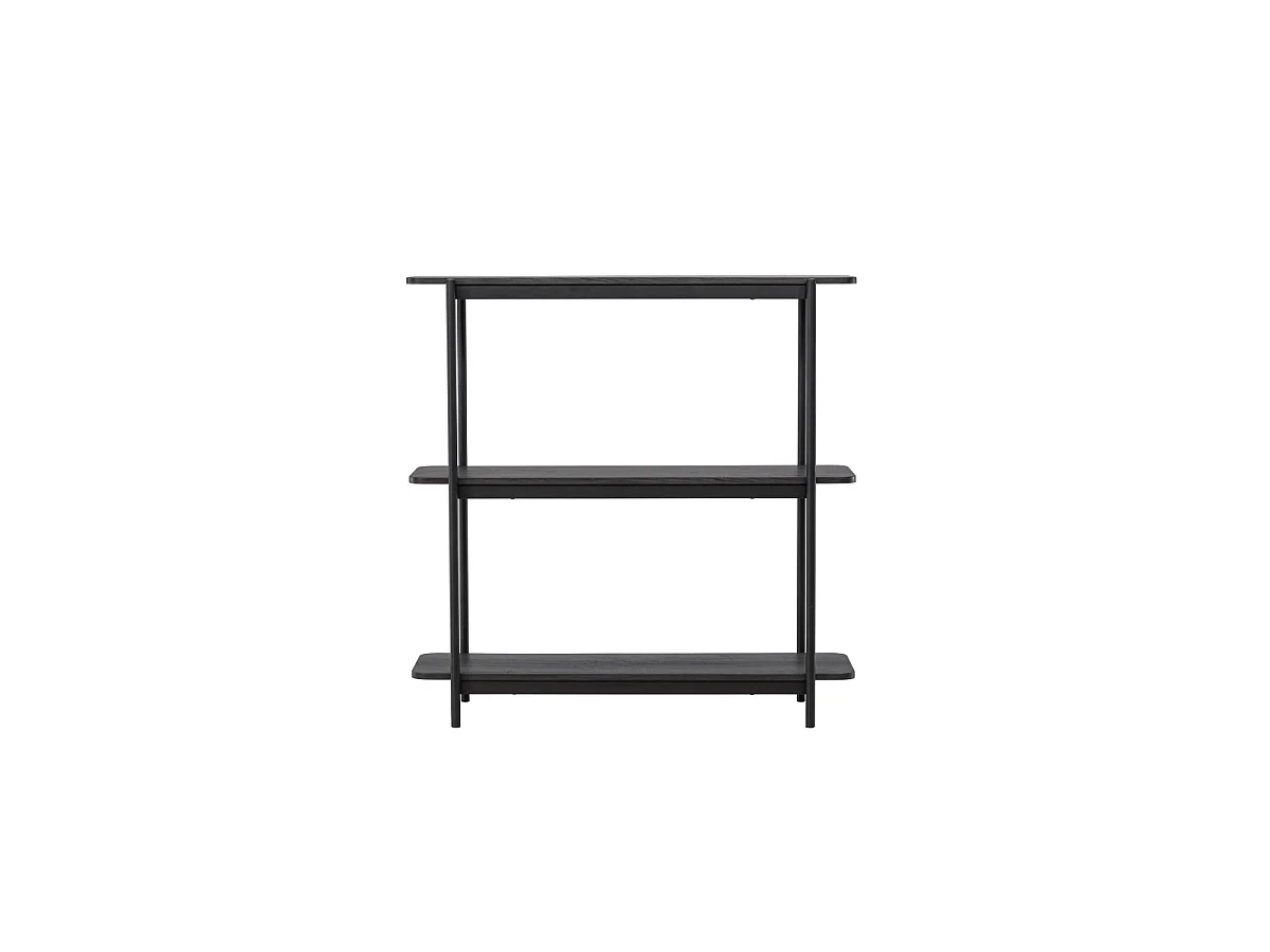 Heim wandkast 120 cm 3 planken zwart.