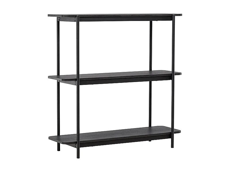 Heim Regal 120 cm 3 Regale schwarz.