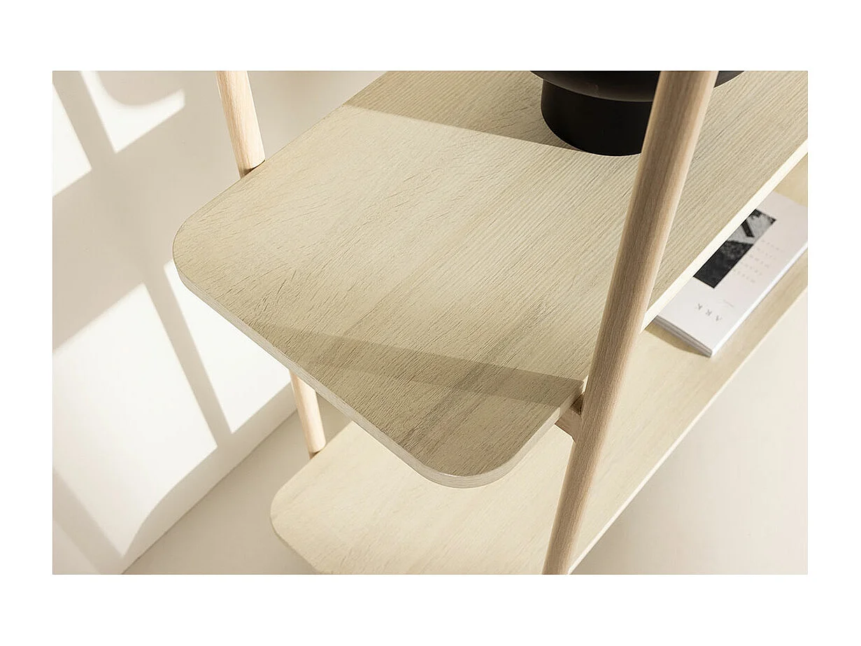 Étagère 3 Niveaux "Heim" 120cm Naturel