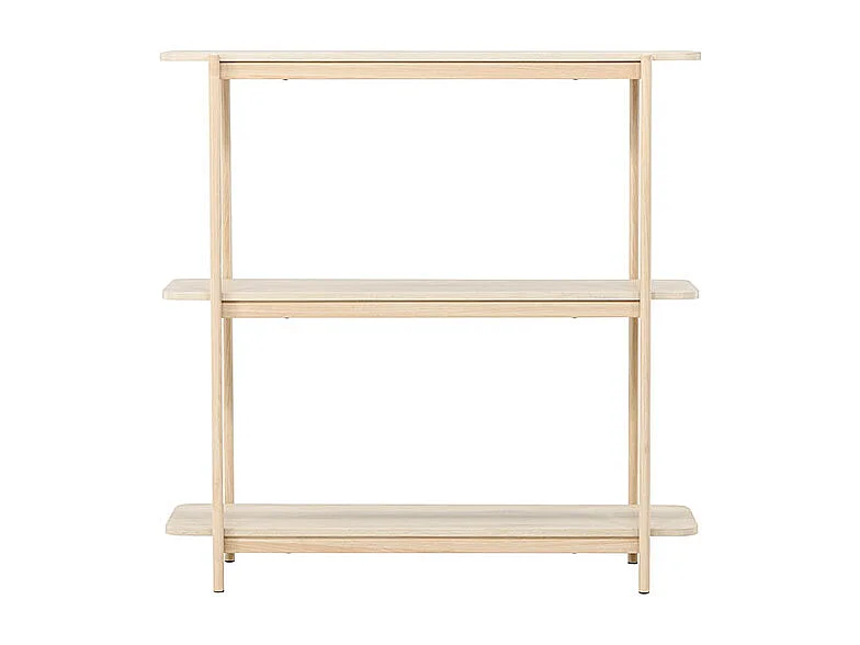 Heim bibliothèque 120 cm 3 étagères whitewash.