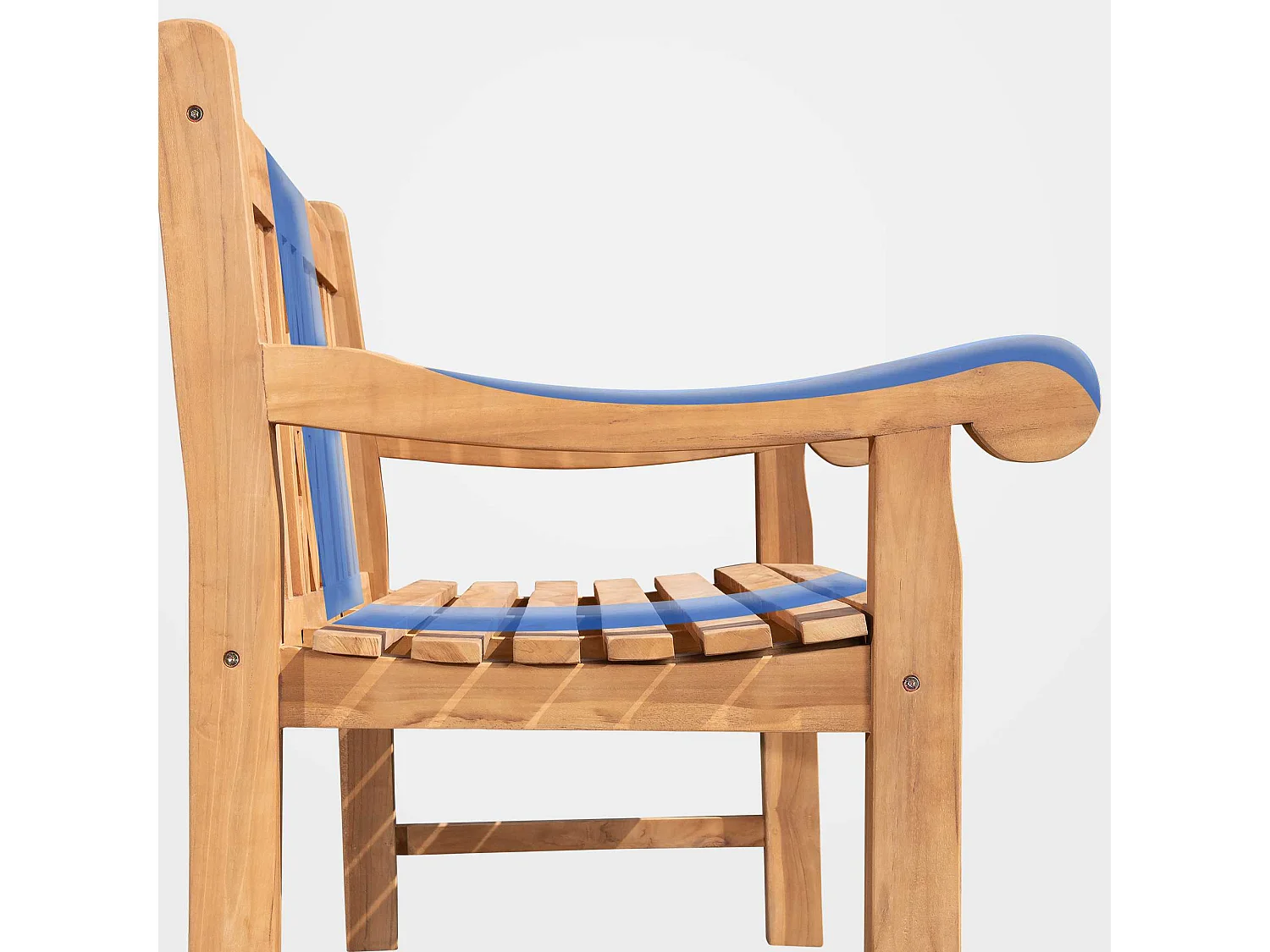 Banc de jardin - Bois - Teck - Teakbank 120 cm mit Abdeckhaube