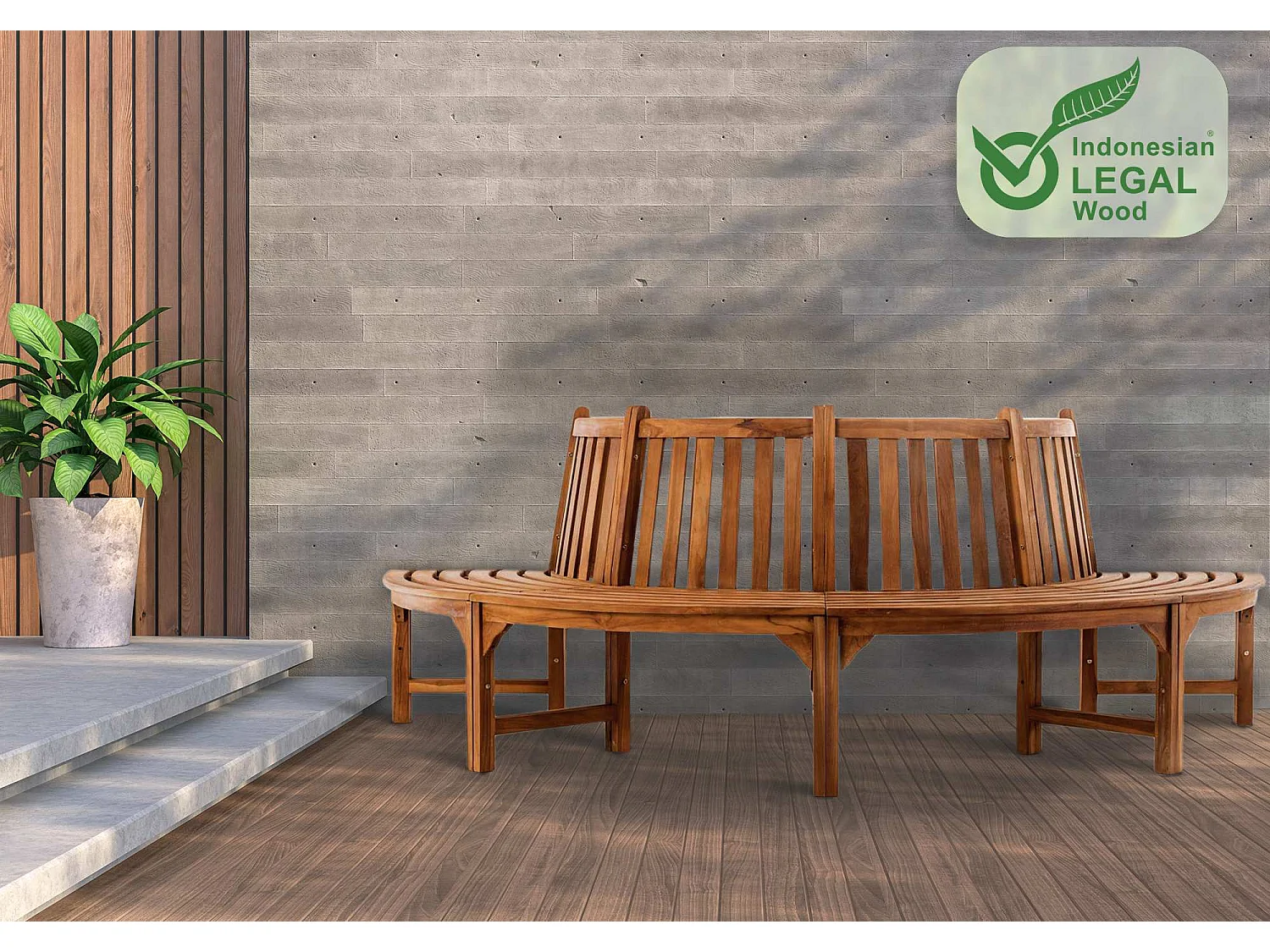 Banc de jardin - Bois - Teck - Leming