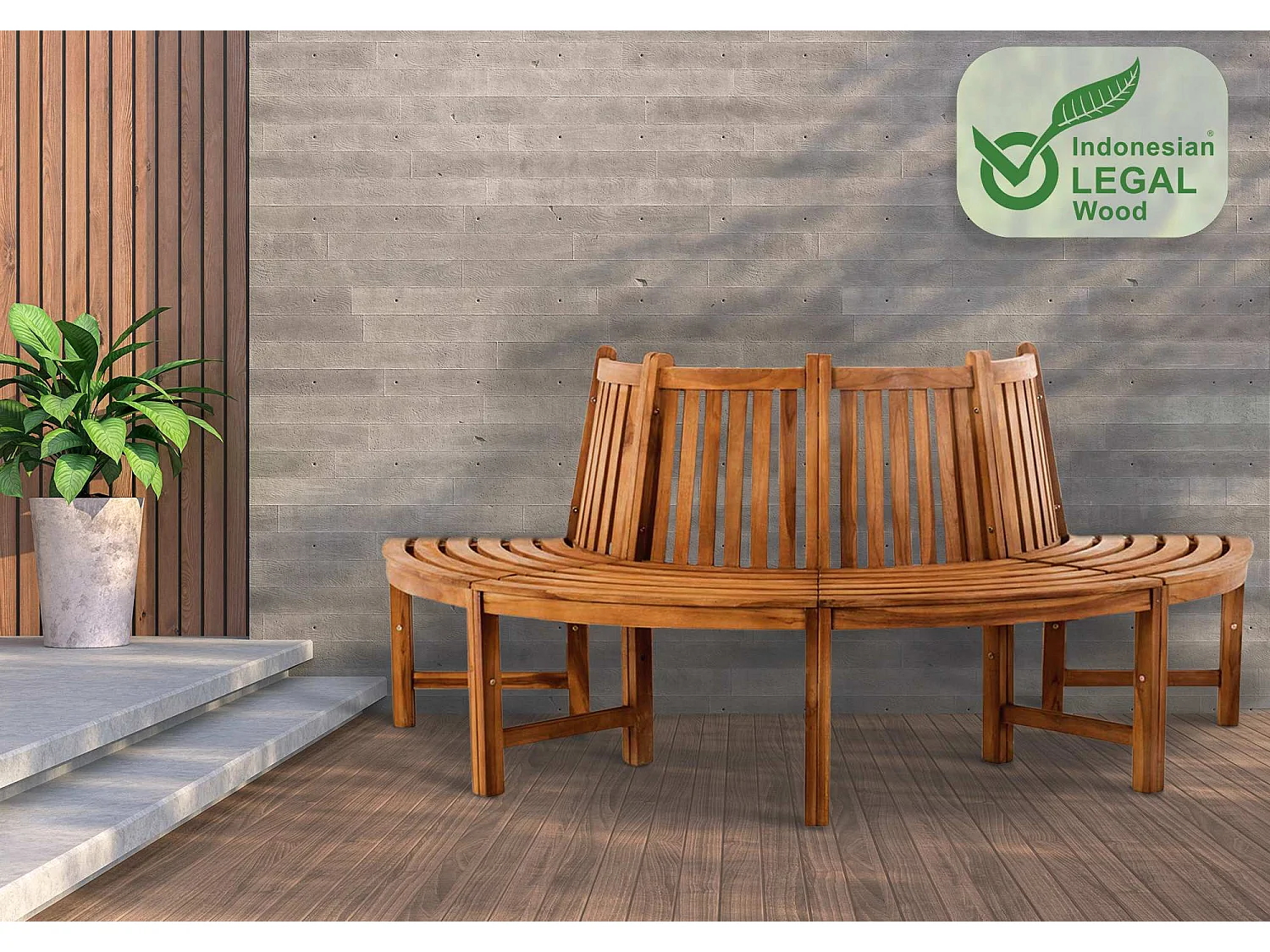 Banc de jardin - Bois - Teck - Leming