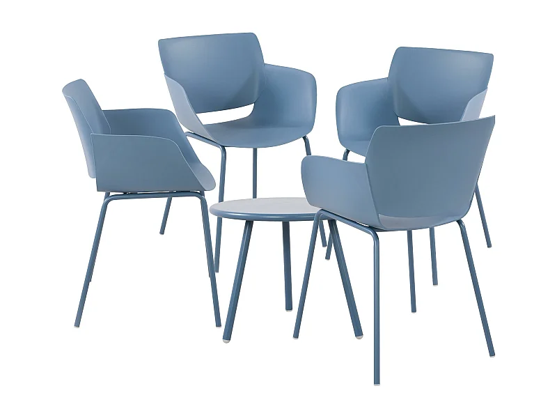 Ensemble de jardin - Table + 4 Chaises - Berena