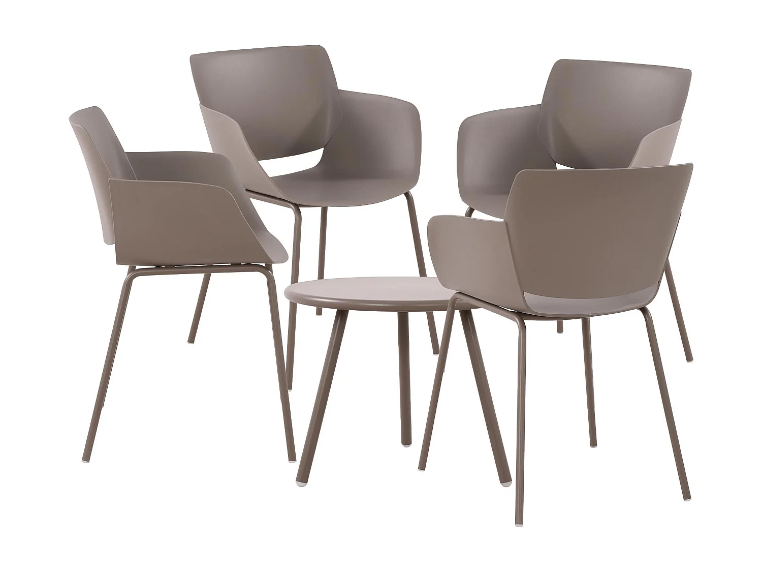 Ensemble de jardin - Table + 4 Chaises - Berena