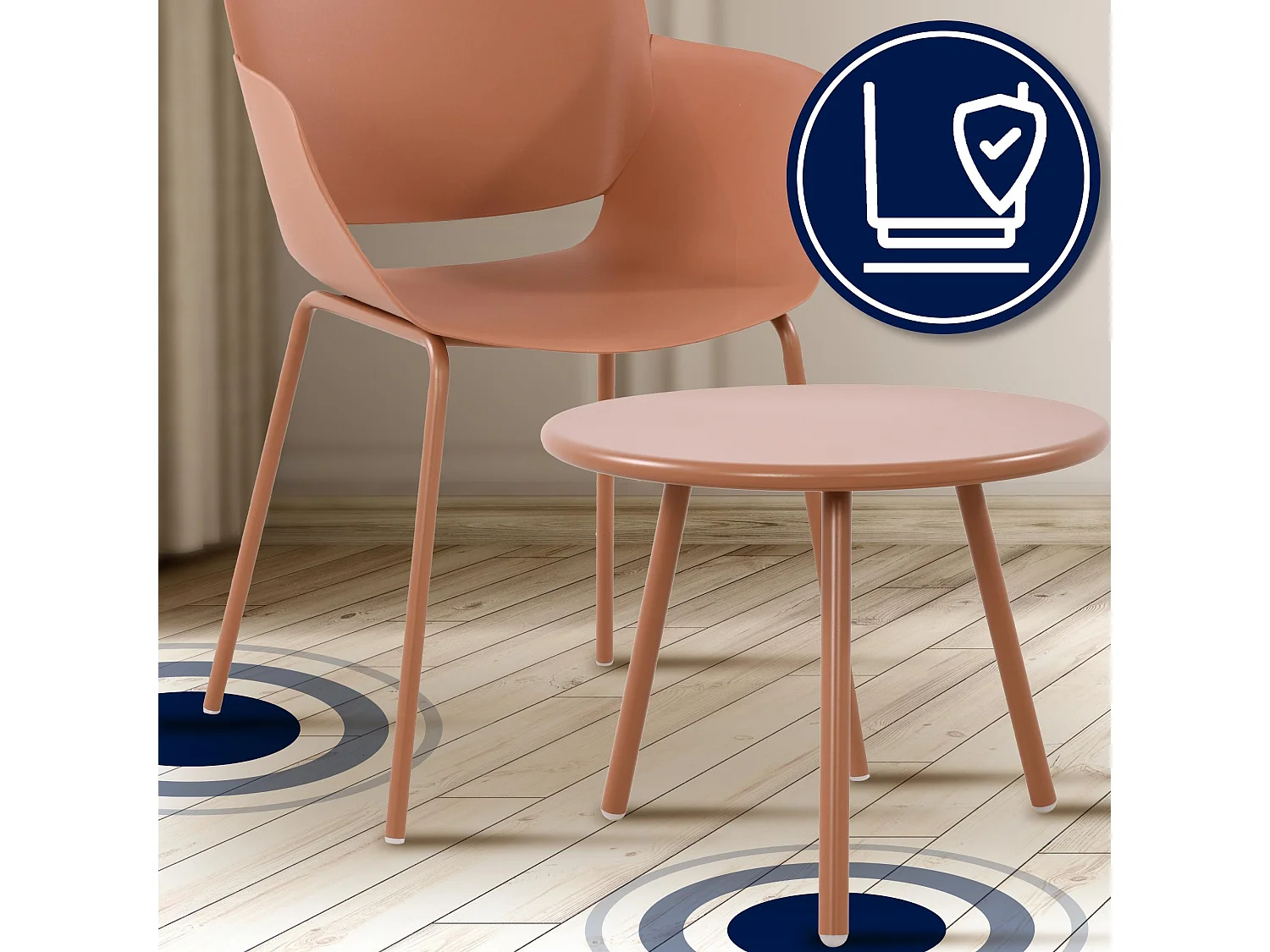 Ensemble de jardin - Table + 4 Chaises - Berena